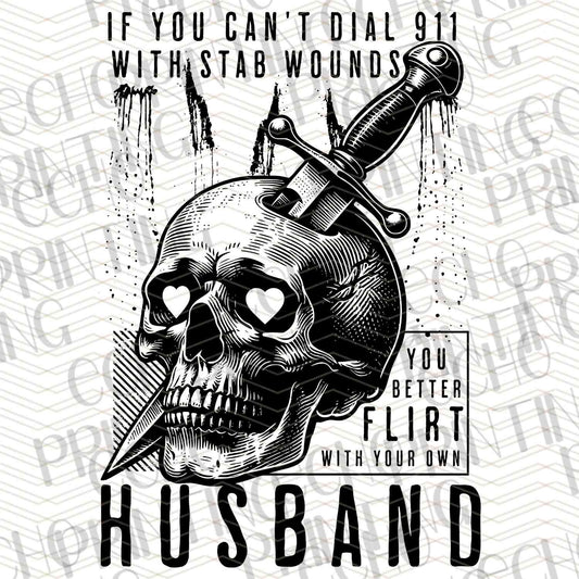 FSSG 412 - HUSBAND SKULL WITH GUNS