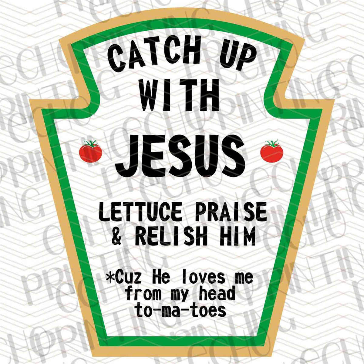 FSSG 416 - CATCH UP WITH JESUS CONDIMENT LABEL