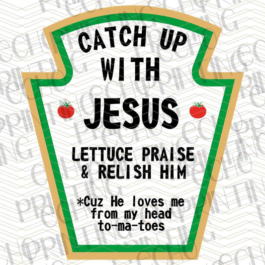 FSSG 416 - CATCH UP WITH JESUS CONDIMENT LABEL