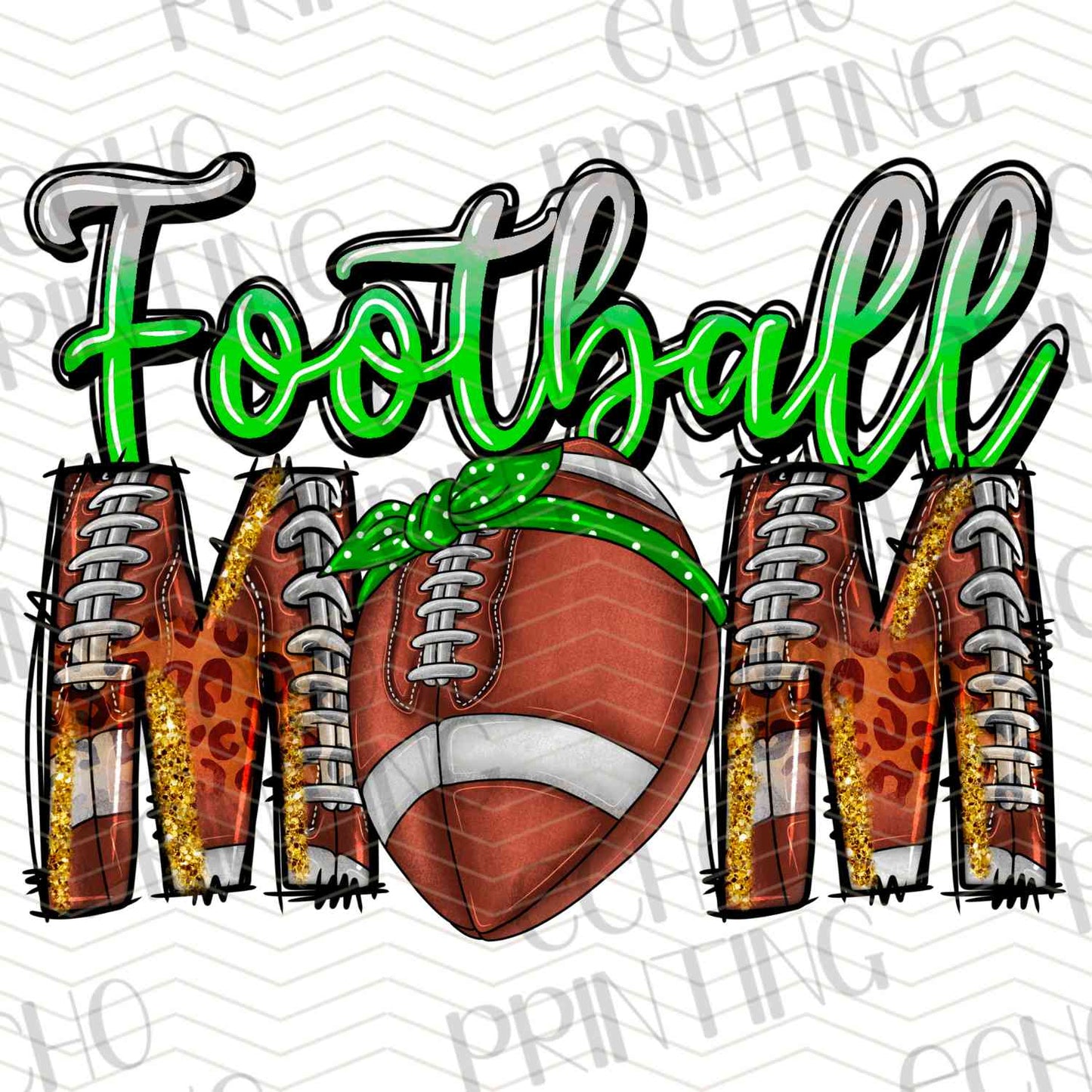 FTBG 203 – FOOTBALL MOM GREEN