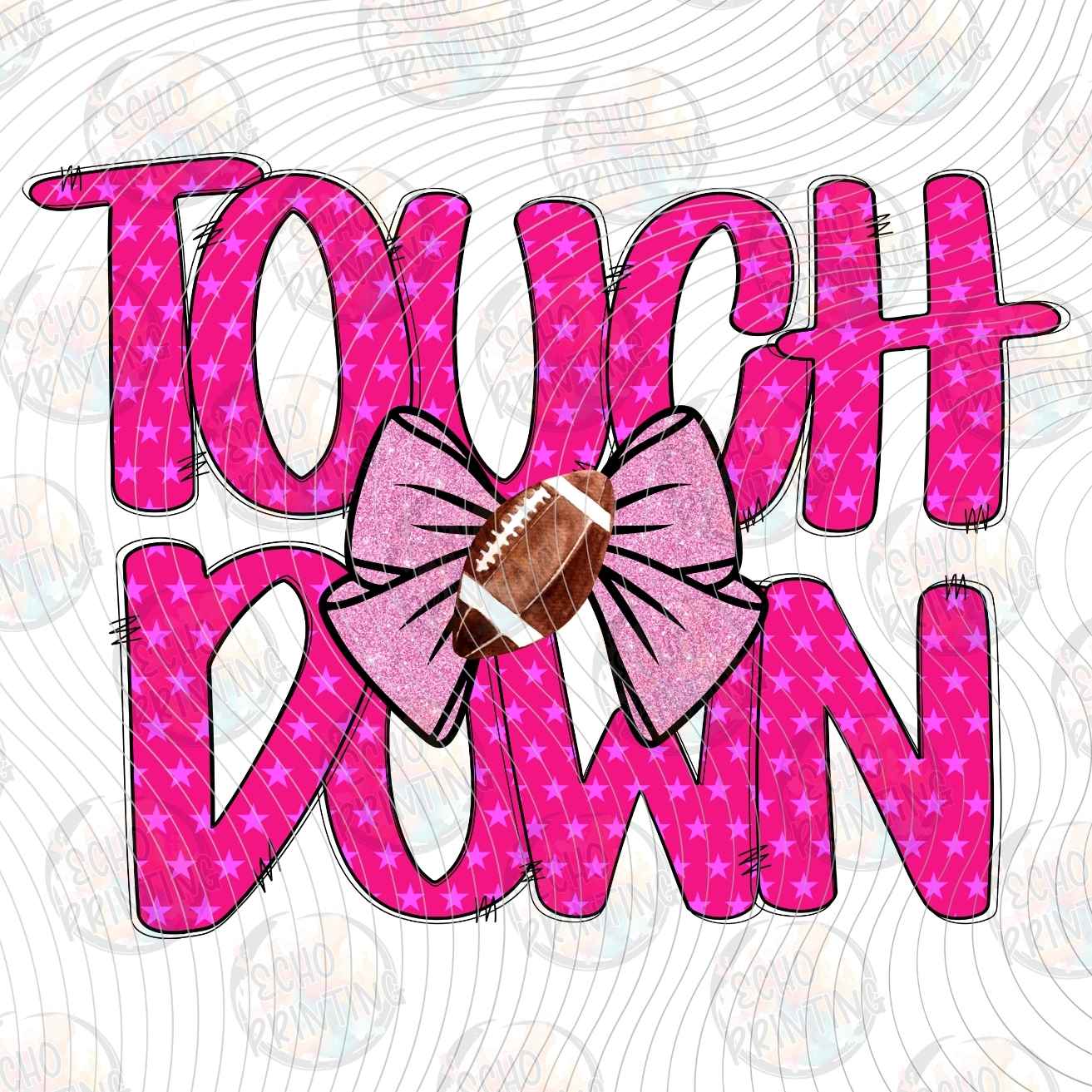 FTBG 222 - TOUCHDOWN PINK BOW
