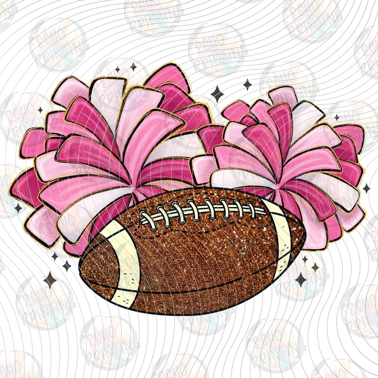 FTBG 243 - FOOTBALL CHEER BOW