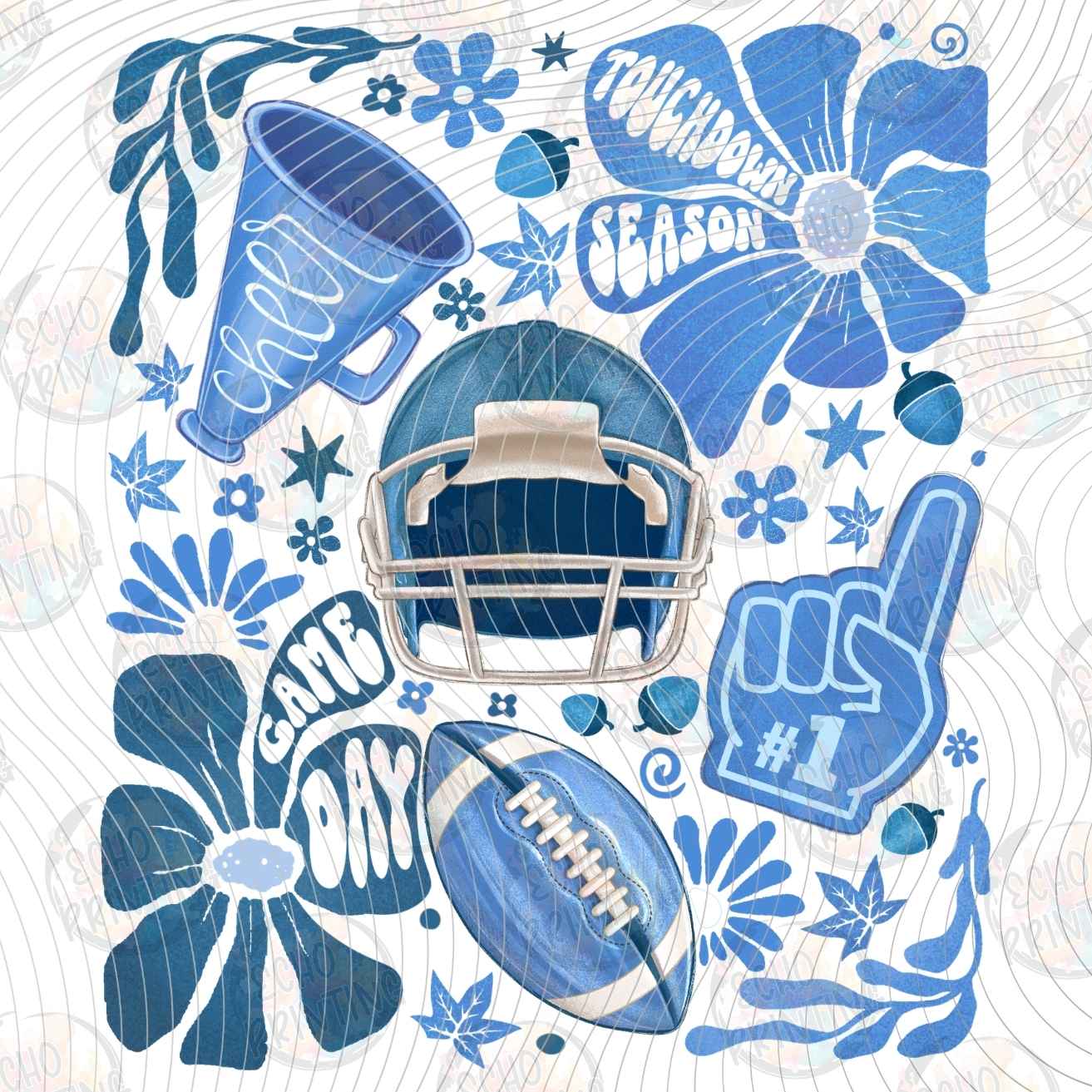 FTBG 246 - BLUE FOOTBALL ACCESSORIES