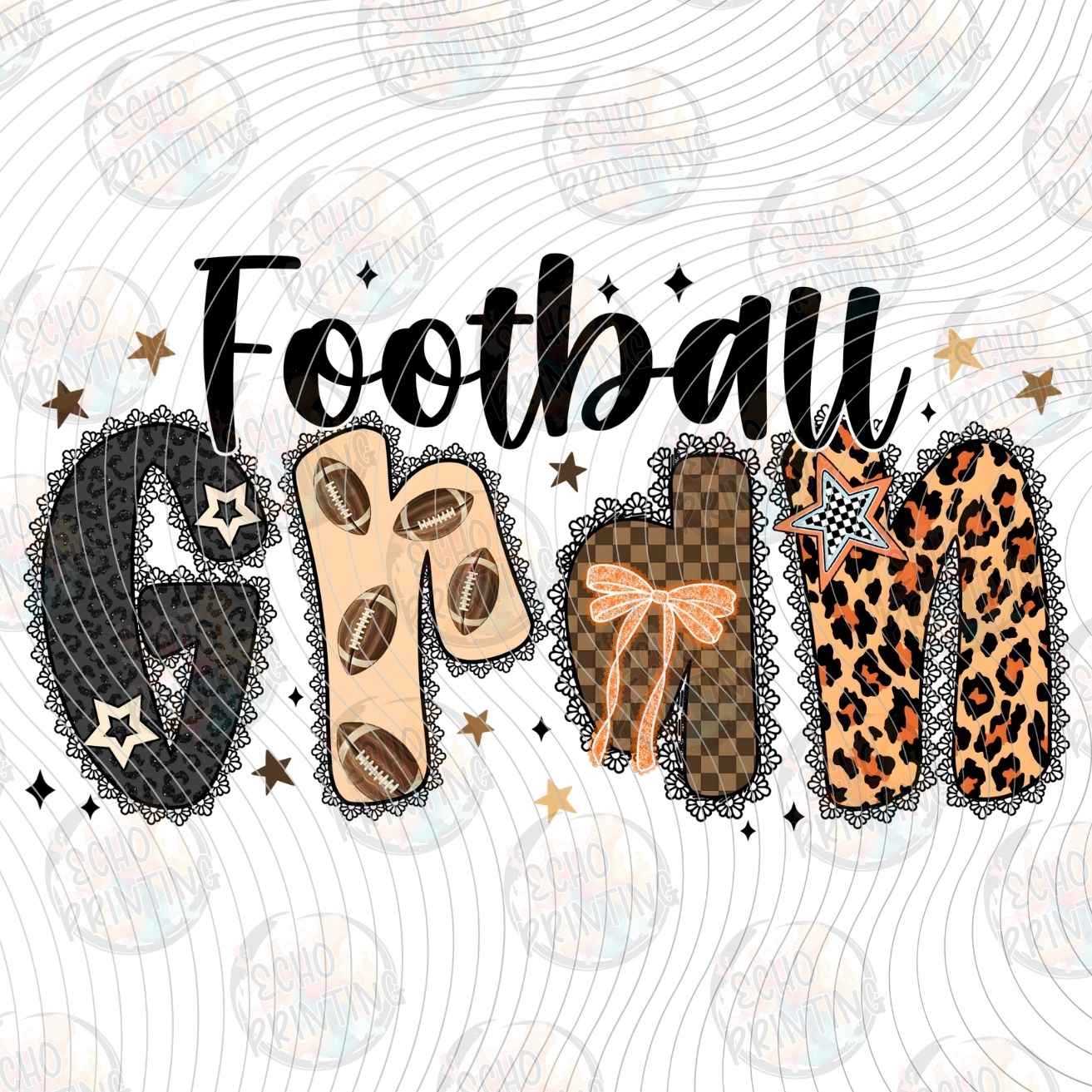 FTBG 249 - FOOTBALL MOM RETRO STYLE