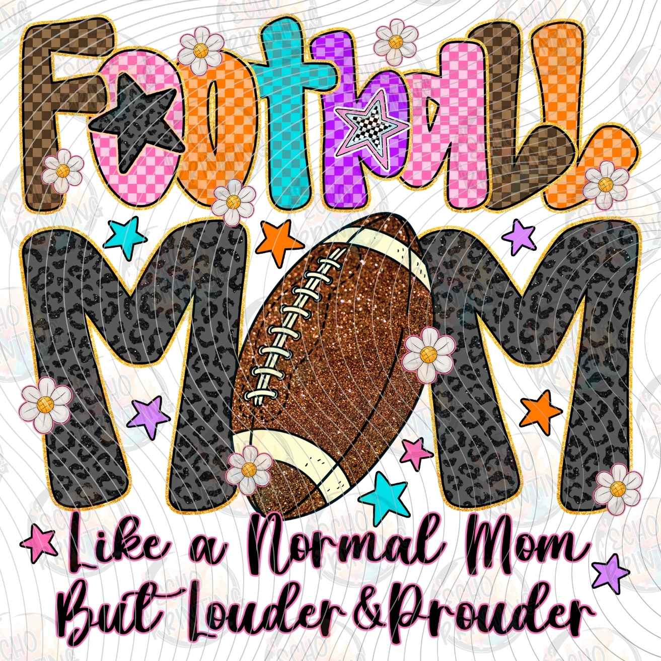 FTBG 255 - FOOTBALL MOM LOUD PROUD