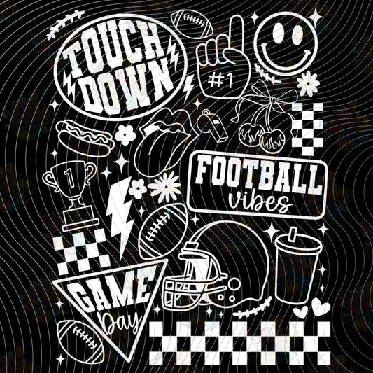 FTBG 258 - TOUCHDOWN FOOTBALL COLLAGE