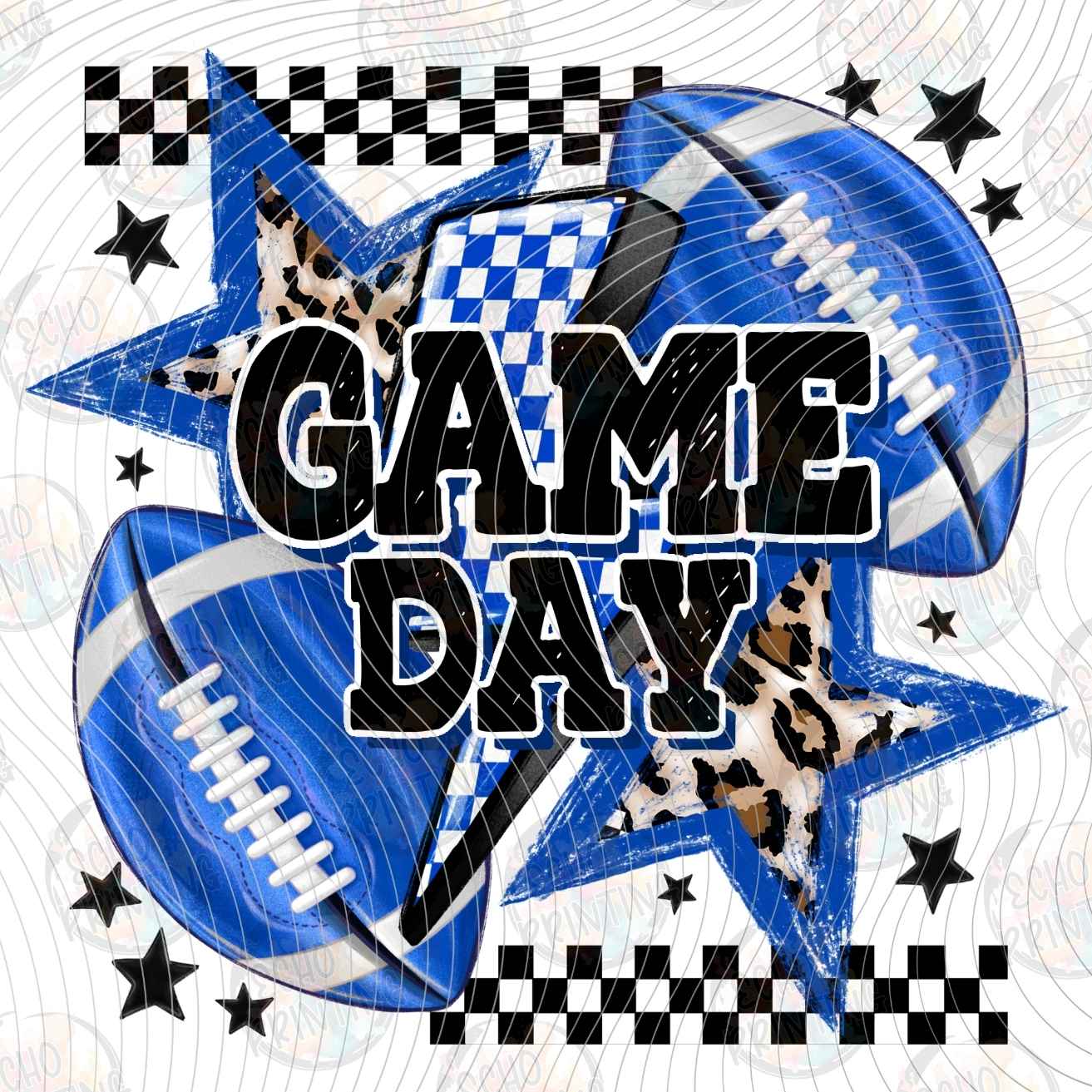 FTBG 264 - GAME DAY BLUE FOOTBALL