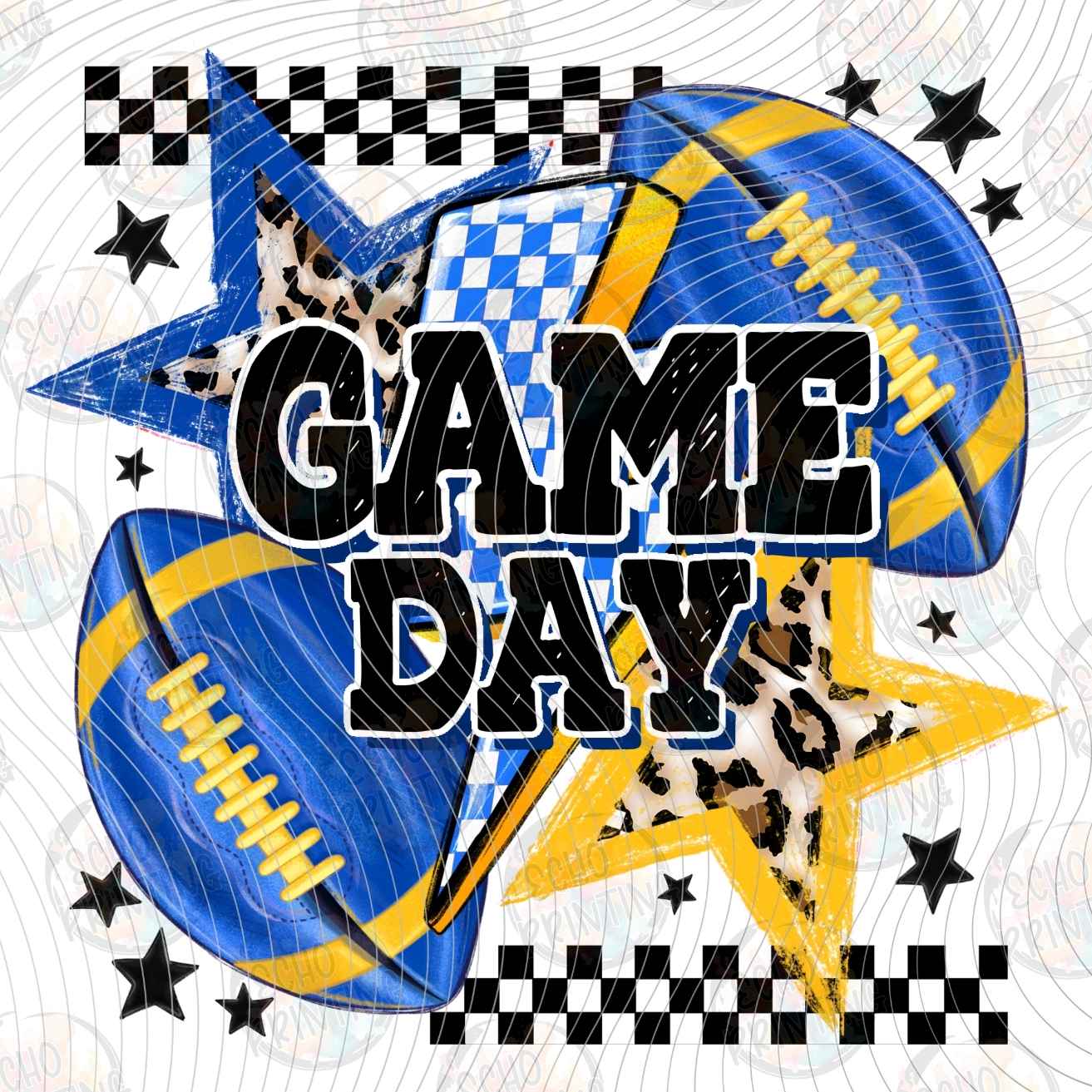 FTBG 265 - GAME DAY BLUE FOOTBALL
