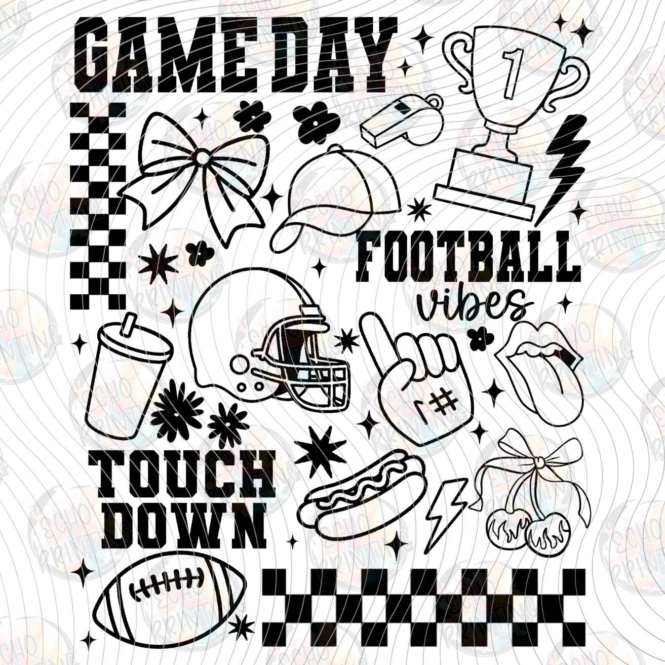 FTBG 267 - GAME DAY FOOTBALL COLLAGE