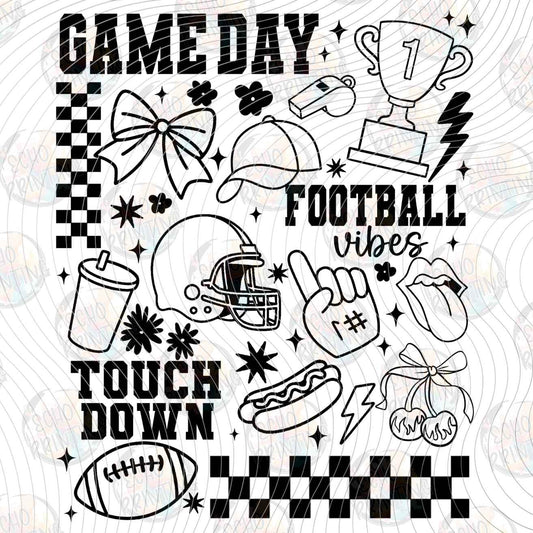 FTBG 267 - GAME DAY FOOTBALL COLLAGE