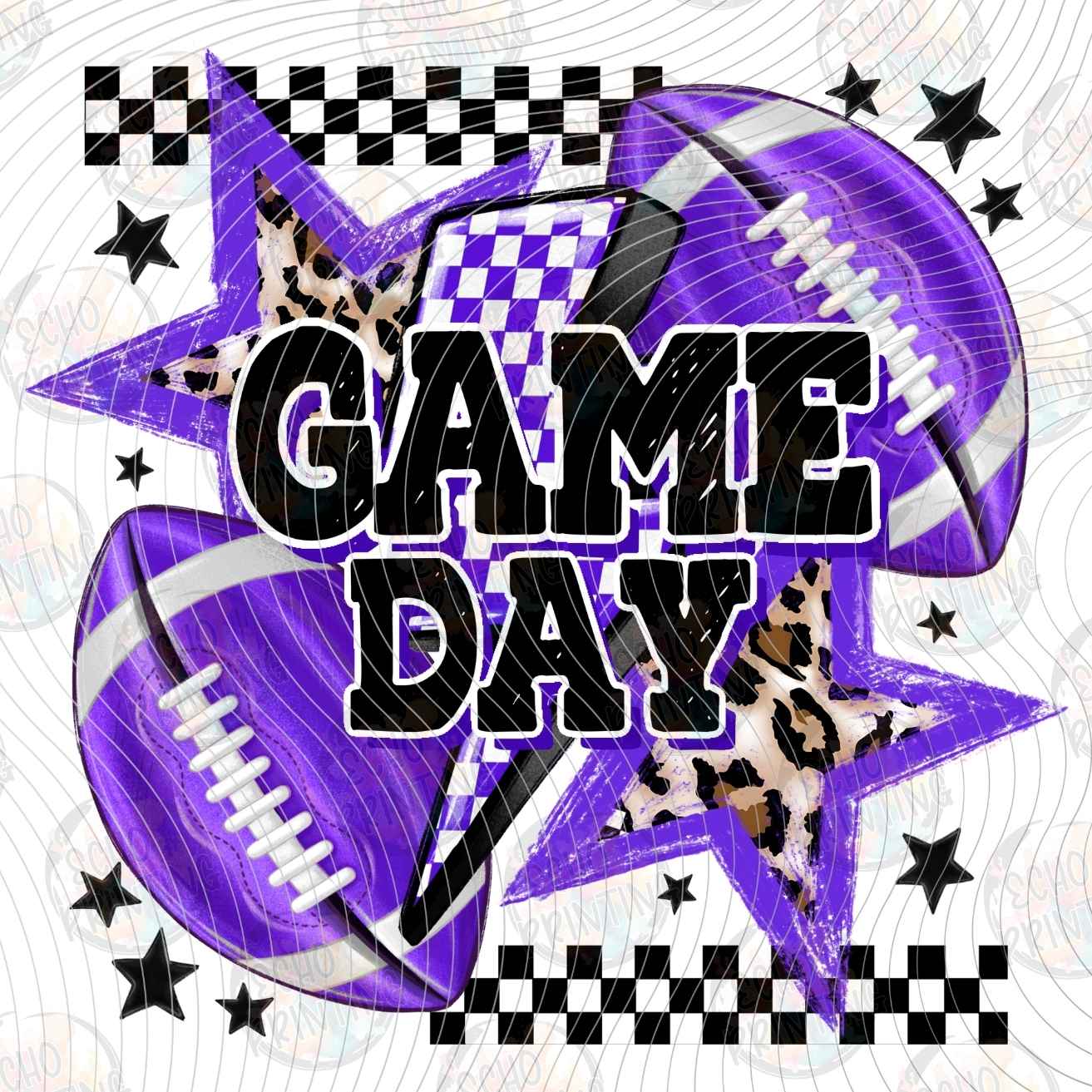FTBG 276 - GAME DAY PURPLE FOOTBALL