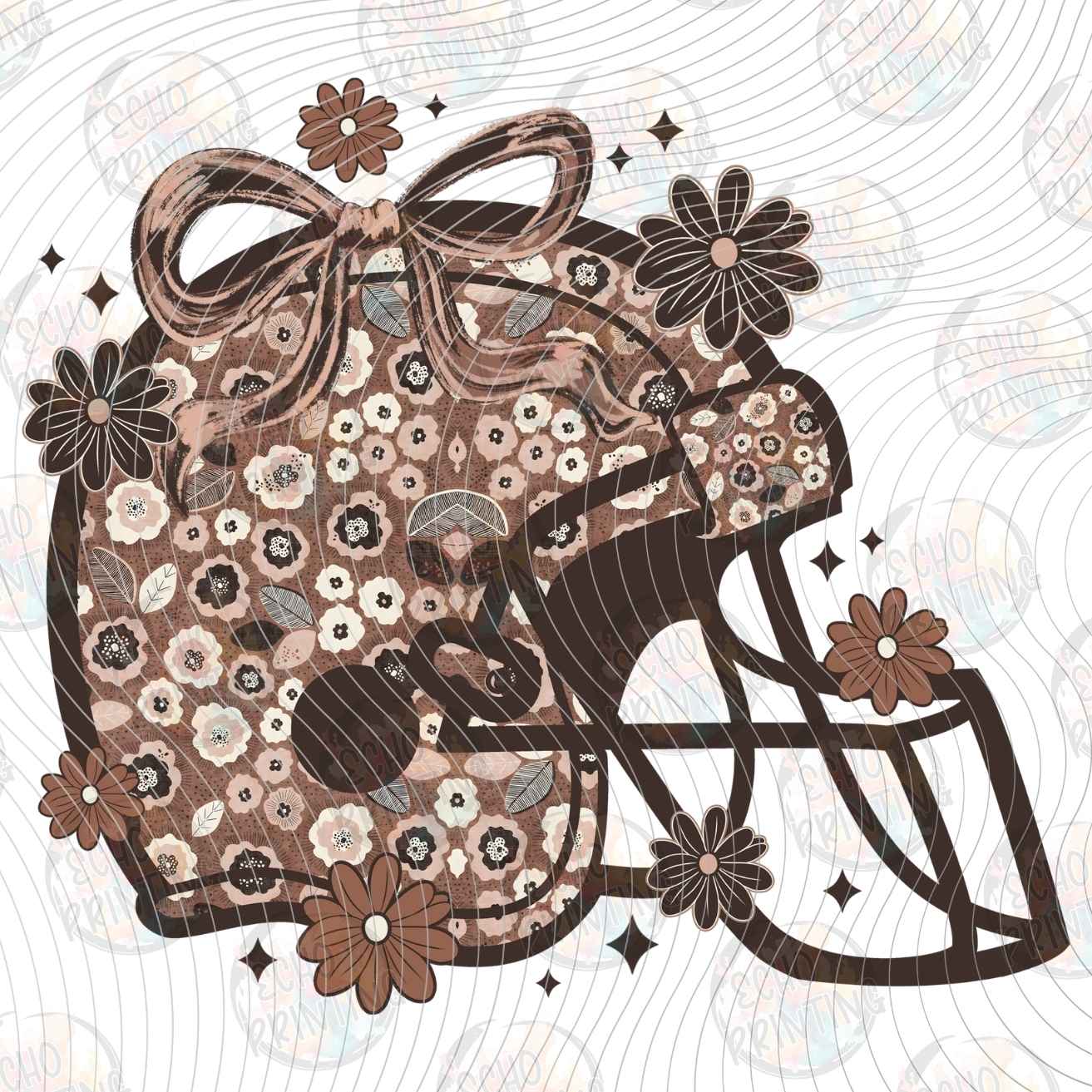 FTBG 300 - FOOTBALL HELMET PATTERN COLLAGE