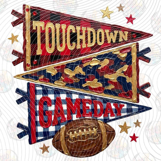FTBG 320 - TOUCHDOWN GAME DAY PENNANT