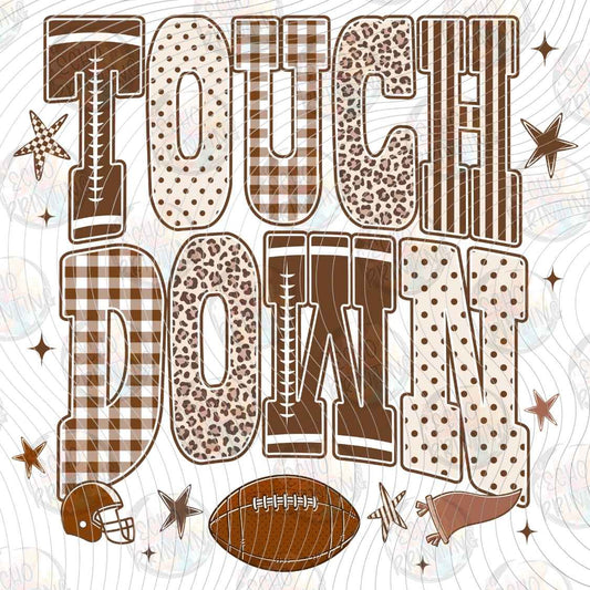 FTBG 322 - TOUCHDOWN LETTERING STYLE