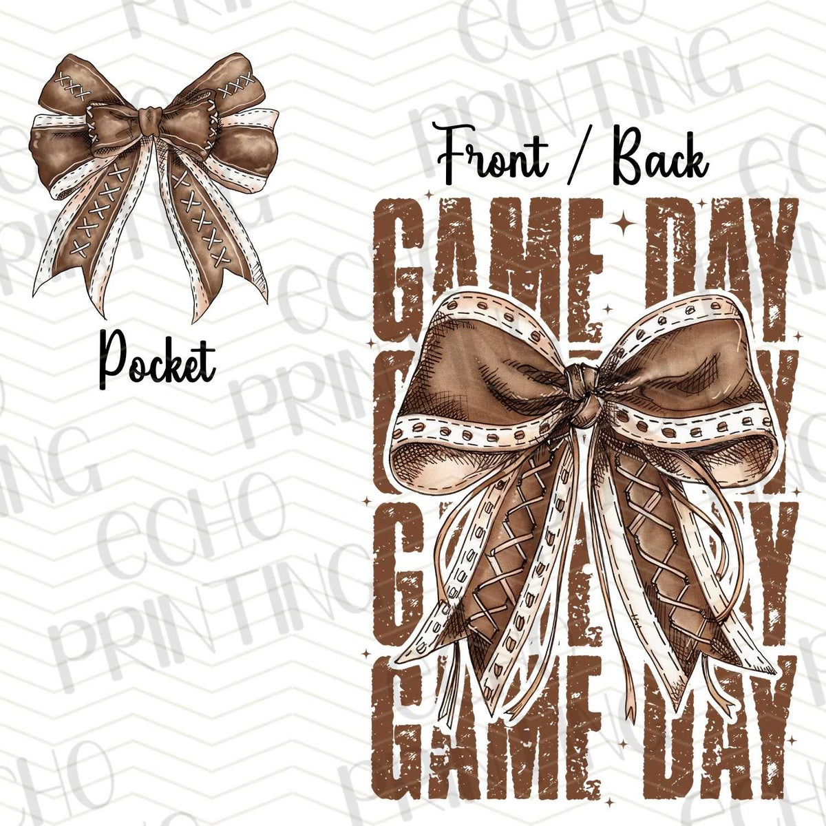 FTBG 124 - GAME DAY | POCKET & BACK SOLD SEPERATELY
