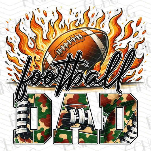 FTBG 30 - FOOTBALL DAD WITH FLAMES