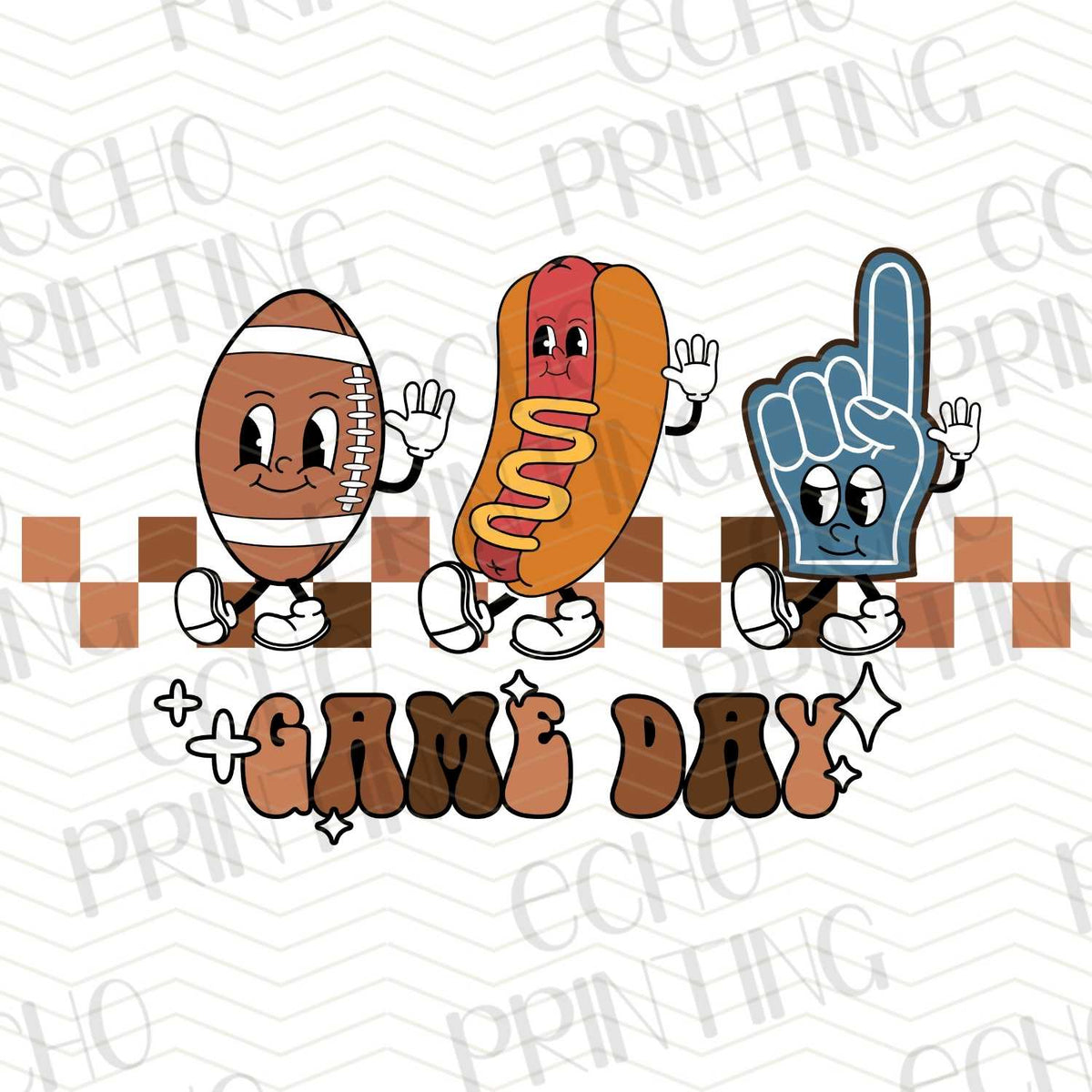 FTBG 56 - GAME DAY CARTOON FOOTBALL CHARACTER