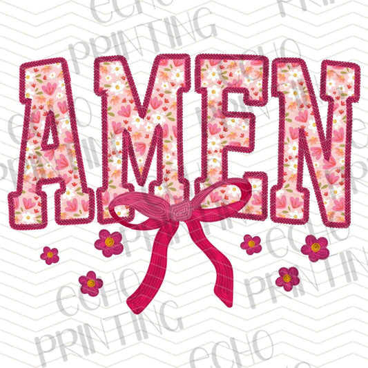 FTHG 1003 - AMEN BOW LETTERING