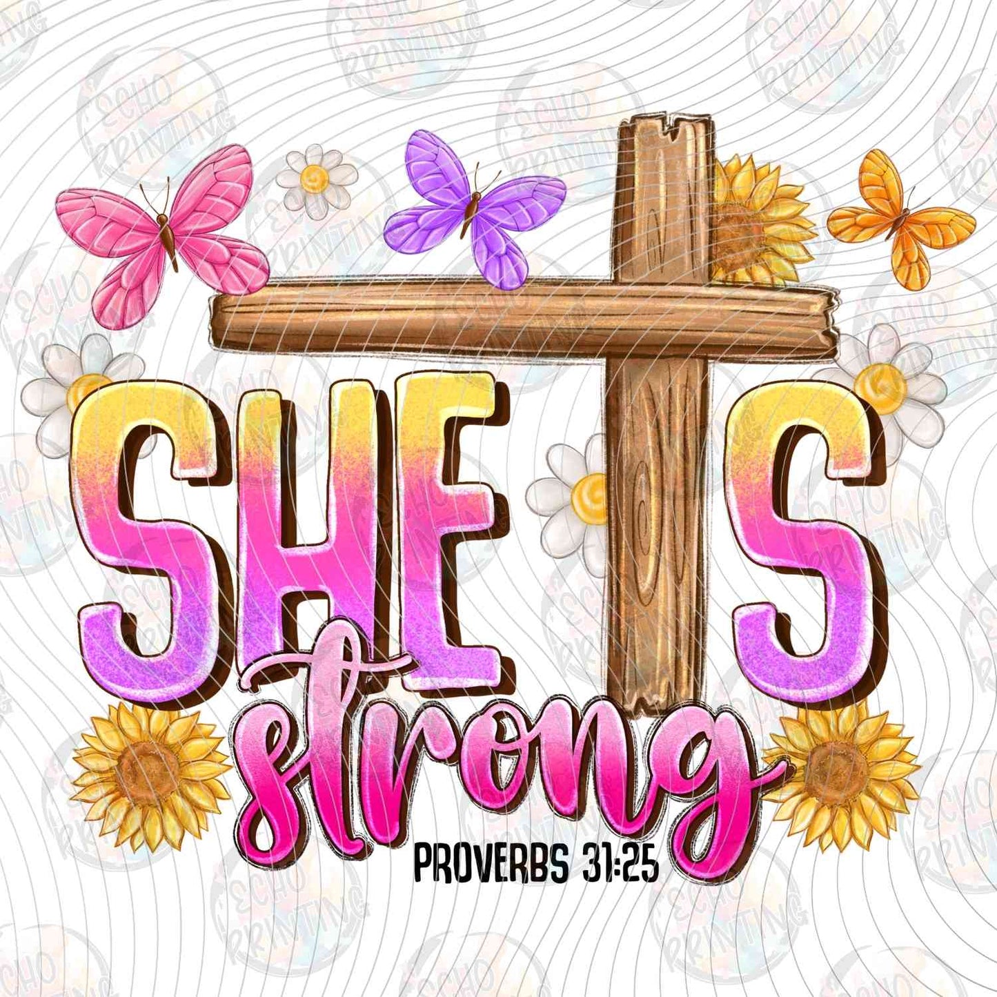 FTHG 1038 - SHE IS STRONG CROSS