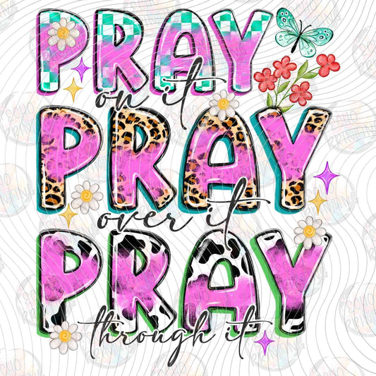 FTHG 1040 - PRAY PRAY PRAY FLORAL