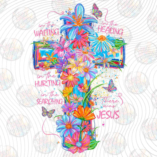 FTHG 1080 - VIBRANT FLORAL FAITH CROSS