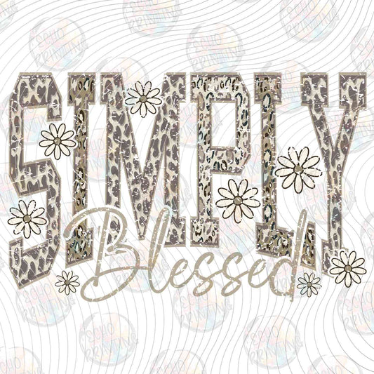FTHG 1105 - SIMPLY BLESSED FLORAL LETTERS