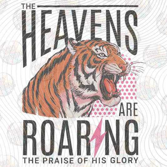 FTHG 1140 - THE HEAVENS ARE ROARING TIGER WITH LIGHTNING