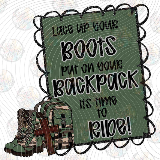 FTHG 1167 - BOOTS AND BACKPACK