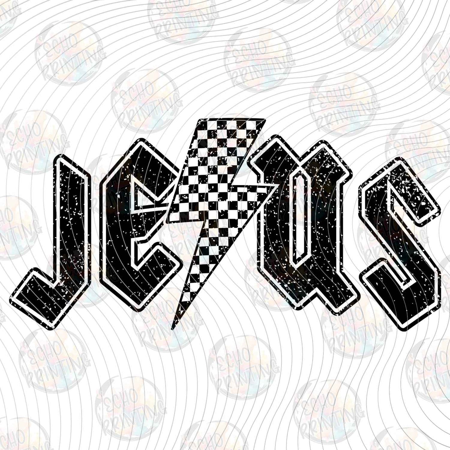 FTHG 1177 - JESUS CHECKERED TEXT