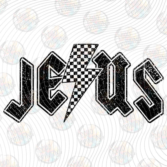FTHG 1177 - JESUS CHECKERED TEXT