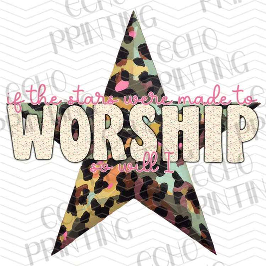 FTHG 1344 - WORSHIP CHRISTIAN STAR DESIGN