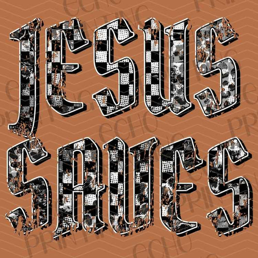 FTHG 1355 - JESUS SAVES VINTAGE STYLE