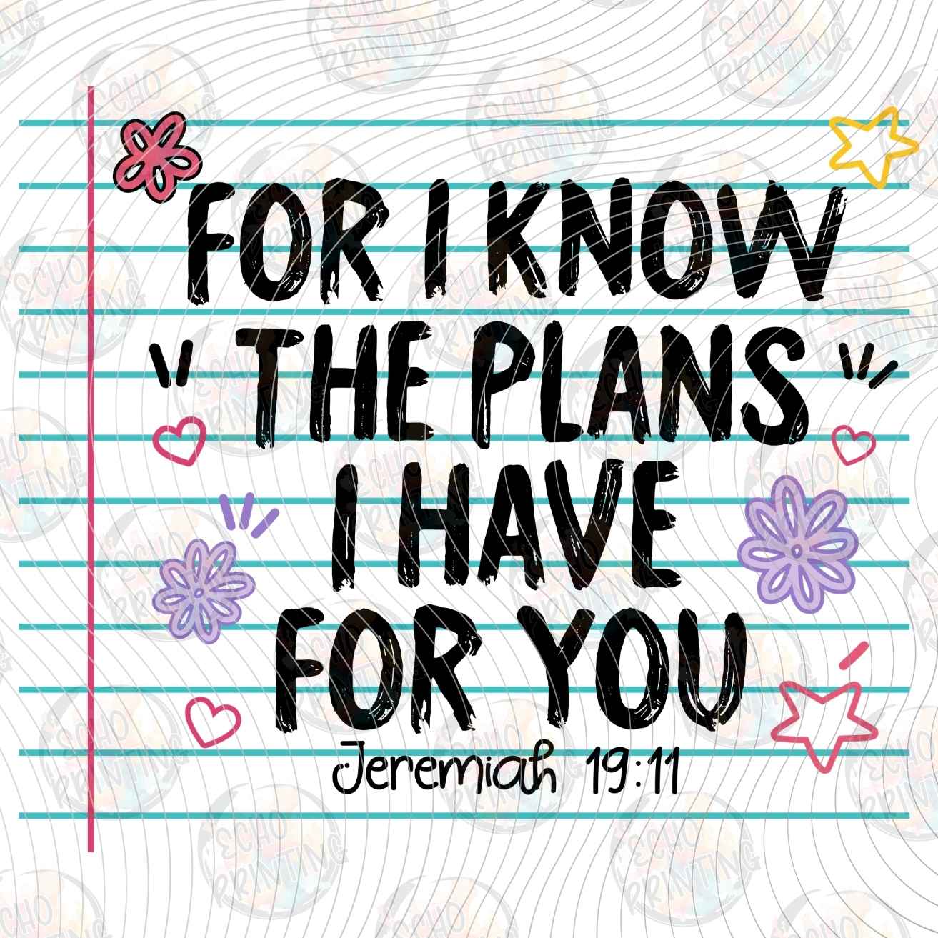 FTHG 1454 - FOR I KNOW THE PLANS