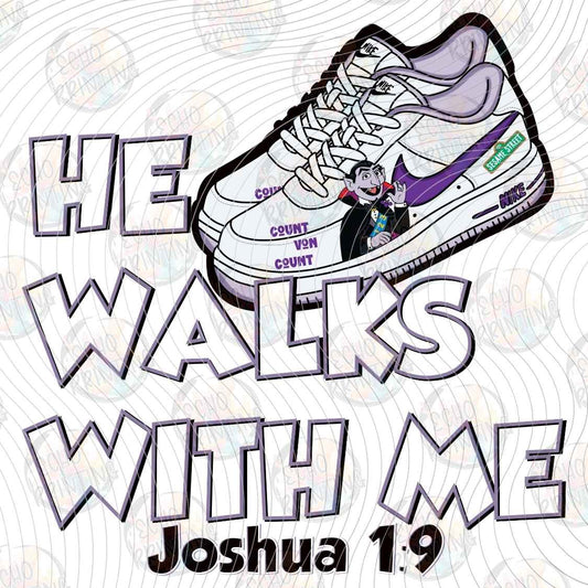 FTHG 1743 - HE WALKS WITH ME PURPLE SHOES