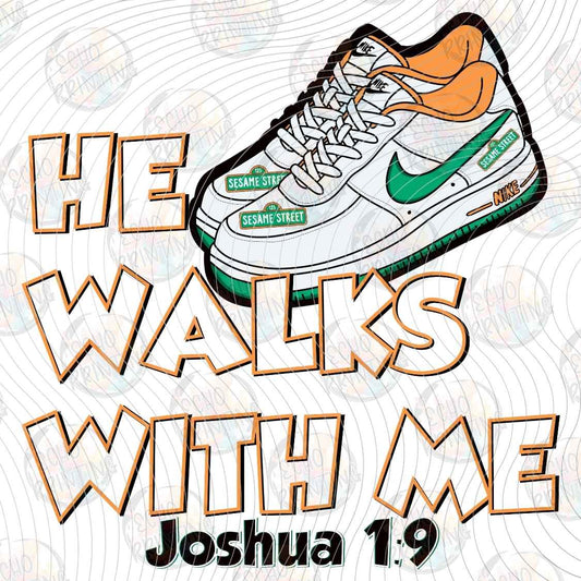 FTHG 1745 - HE WALKS WITH ME GREEN SHOES