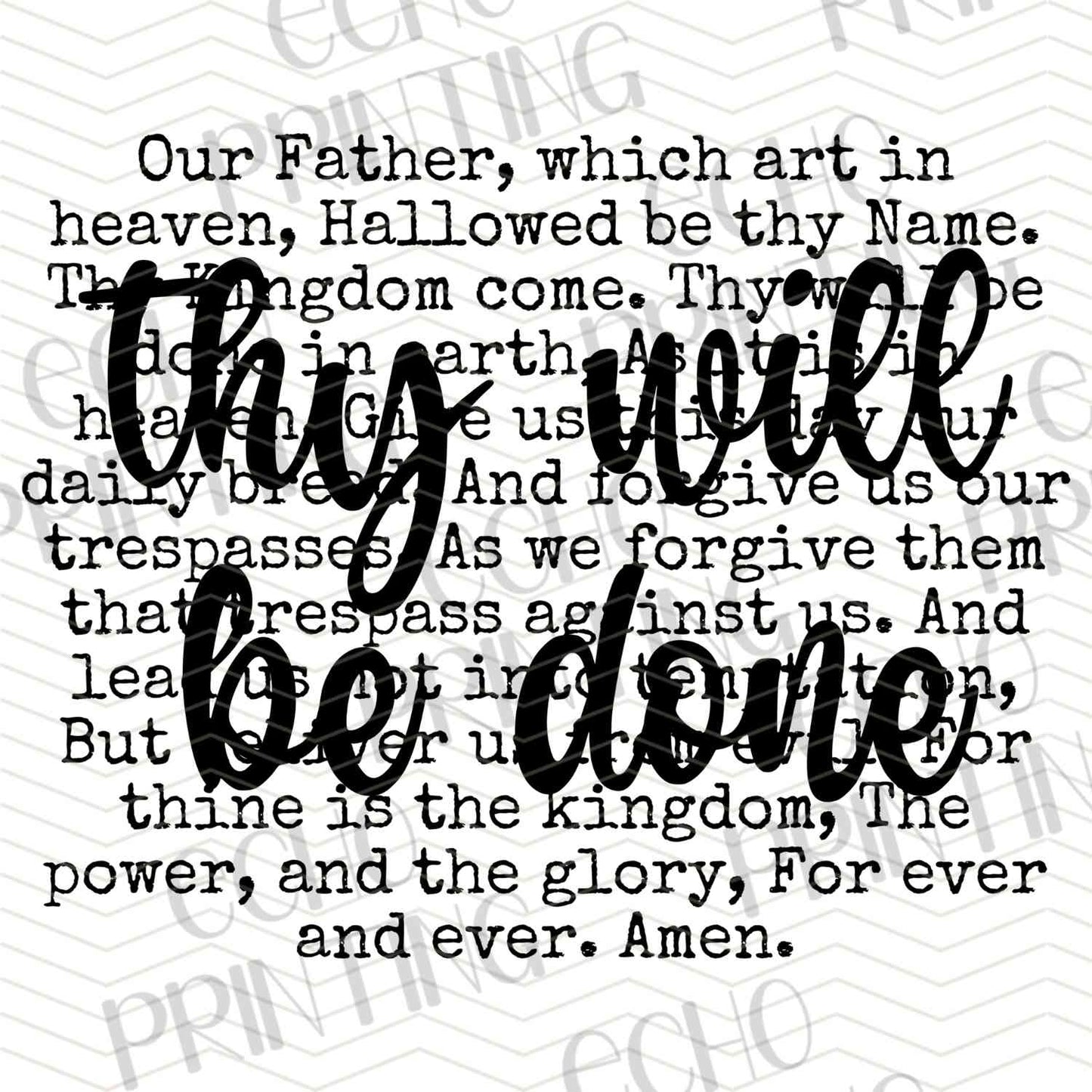 FTHG 767 - THY WILL BE DONE