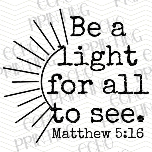 FTHG 772 - BE A LIGHT
