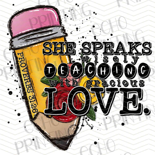 FTHG 845 - SHE SPEAKS THROUGH LOVE