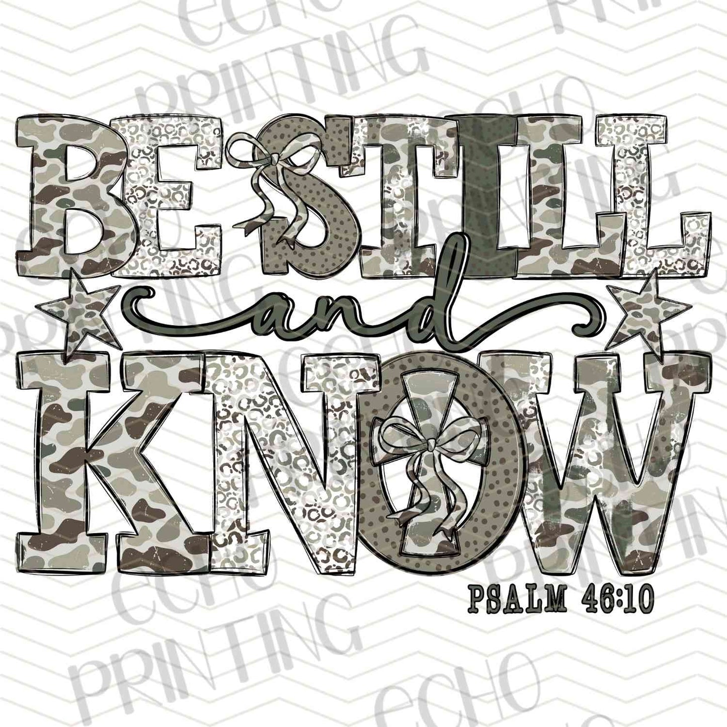 FTHG 891 - BE STILL AND KNOW