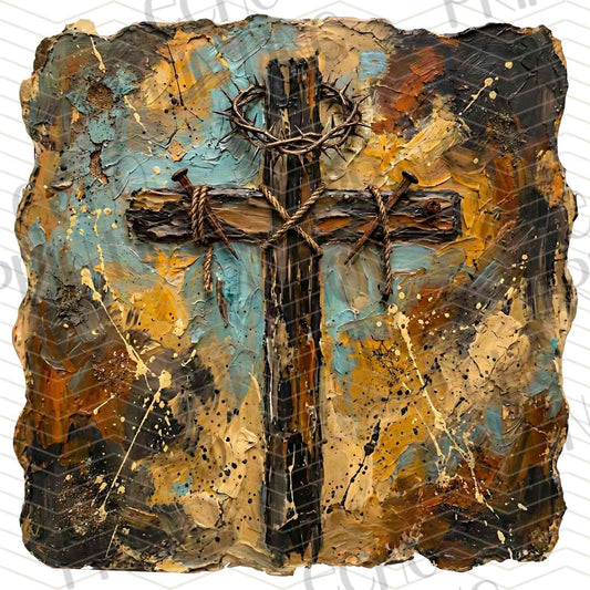 FTHG 952 – TEXTURED CROSS ART