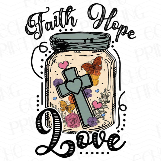 FTHG 105 - FAITH HOPE LOVE - COFFEE CUP CROSS