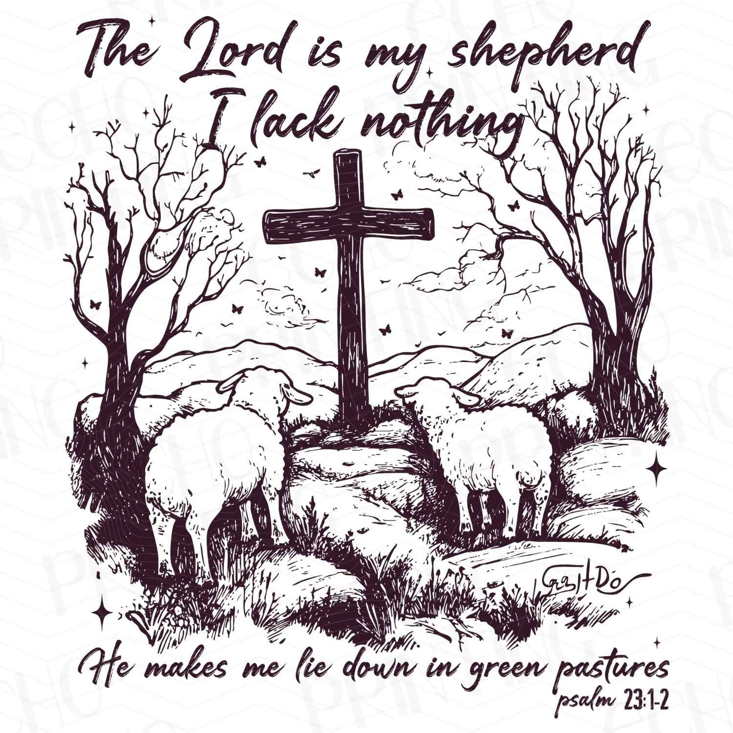 FTHG 17 - THE LORD IS MY SHEPHERD - CROSS & LAMB