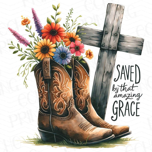 FTHG 233 - SAVED BY GRACE COWGIRL BOOTS