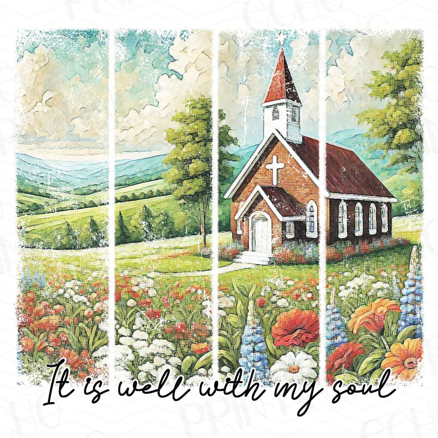 FTHG 23 - COUNTRY CHURCH - PEACEFUL COUNTRYSIDE