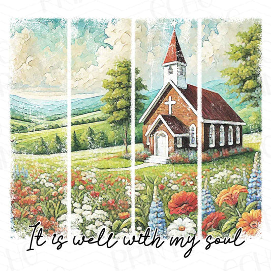 FTHG 23 - COUNTRY CHURCH - PEACEFUL COUNTRYSIDE