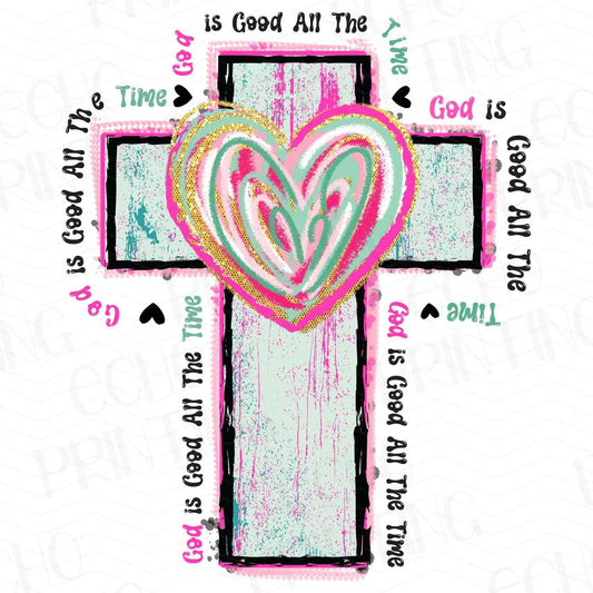 FTH 360 – BRIGHT FLORAL CROSS