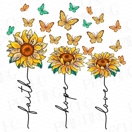 FTH 382 – THREE SUNFLOWERS FAITH