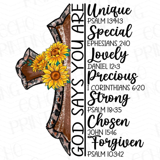 FTHG 383 – UNIQUE SPECIAL LOVED CREATED STRONG