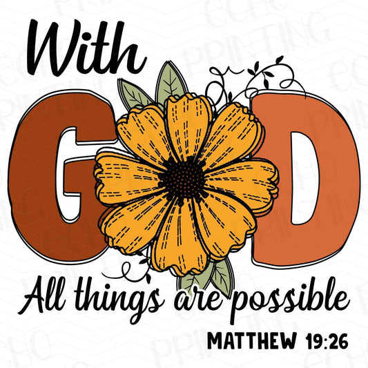 FTH 432 – WITH GOD ALL THINGS ARE POSSIBLE – MATTHEW 19:26