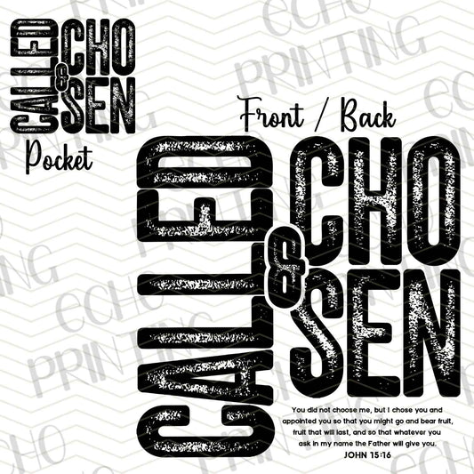 FTH 484 - CALLED & CHOSEN | POCKET & BACK SOLD SEPERATELY